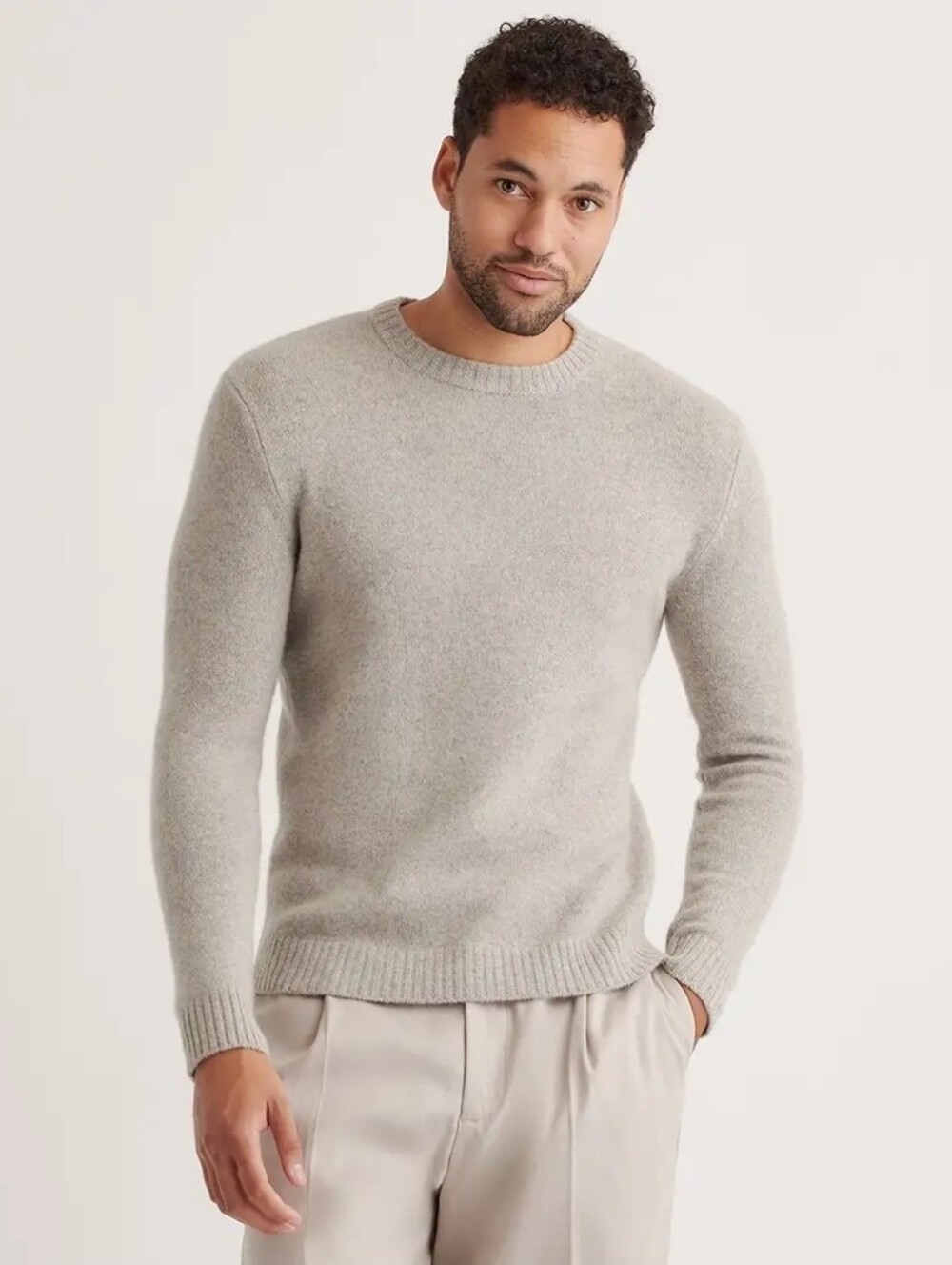 Quince 100% Yak Wool Crewneck Sweater Grey Sweater XL